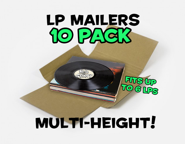 Lp Mailing Box 10 Pack Corrugated Multi-height Record Mailer 12" Vinyl